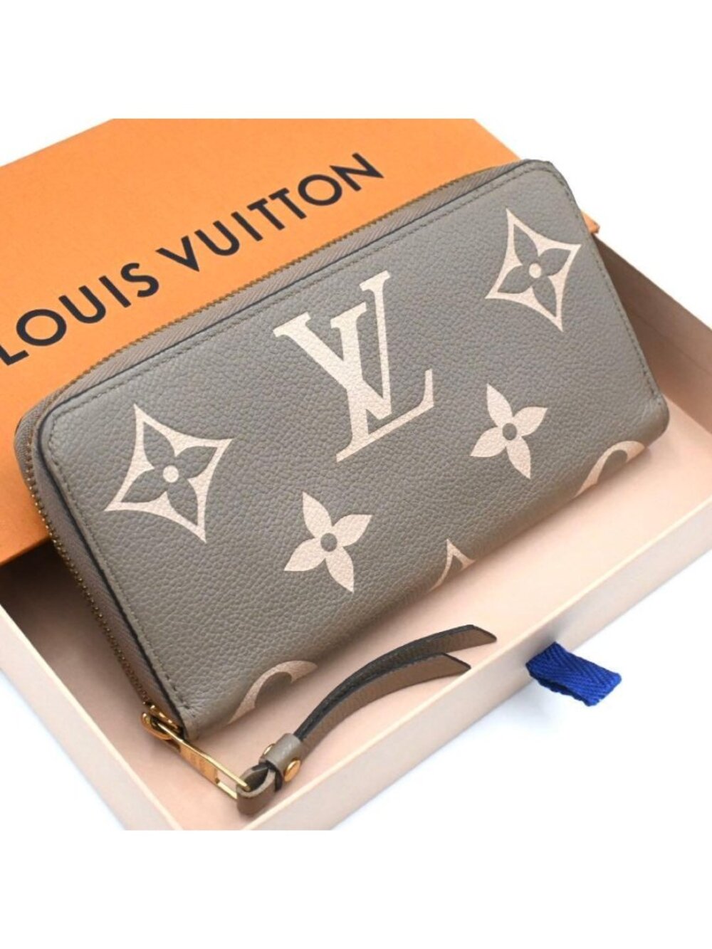 Louis Vuitton Monogram Empreinte Bicolor Zippy Wallet